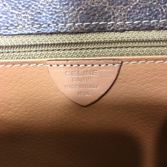 Authentic Celine brown crossbody bag Macadam pattern - Picture 3 of 16